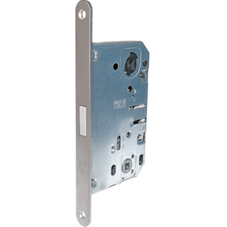30% OFF 50mm Front-Center Magnetic Door Lock with Passage and Bathroom Knob Hole, Matte Chrome Plated