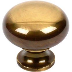 Yukon 1-1/4 Inch Diameter Polished Antique Cabinet Knob