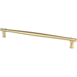 12 Inch Center to Center Dierdra Appliance Pulls, Modern Brushed Gold