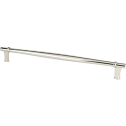 12 Inch Center to Center Dierdra Appliance Pulls, Polished Nickel