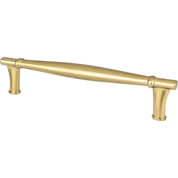 5-1/16 Inch Center to Center Dierdra Cabinet Pulls, Modern Brushed Gold