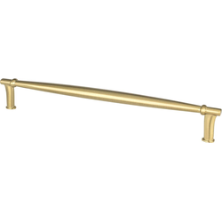 8-13/16 Inch Center to Center Dierdra Cabinet Pulls, Modern Brushed Gold