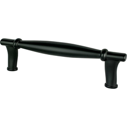 3-3/4 Inch Center to Center Dierdra Cabinet Pulls, Matte Black