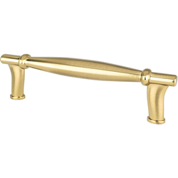 3-3/4 Inch Center to Center Dierdra Cabinet Pulls, Modern Brushed Gold