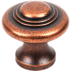 Appliance Pulls 1-3/8 Inch Diameter Antique Copper Cabinet Knob