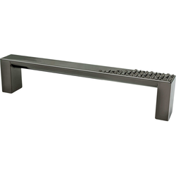 5-1/16 Inch Center to Center Roque Cabinet Pulls, Black Nickel