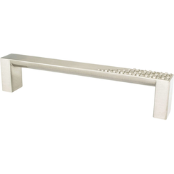 5-1/16 Inch Center to Center Roque Cabinet Pulls, Brushed Nickel