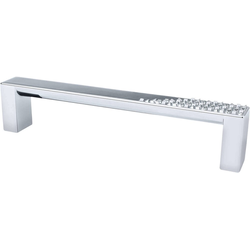 5-1/16 Inch Center to Center Roque Cabinet Pulls, Polished Chrome