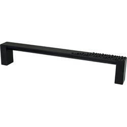 6-5/16 Inch Center to Center Roque Cabinet Pulls, Matte Black