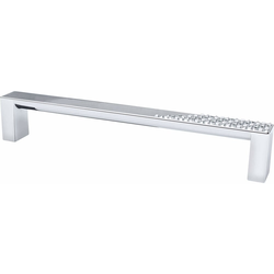 6-5/16 Inch Center to Center Roque Cabinet Pulls, Polished Chrome