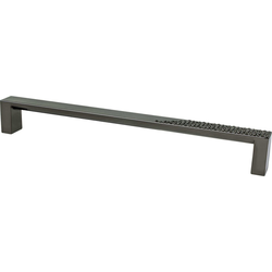 8-13/16 Inch Center to Center Roque Cabinet Pulls, Black Nickel