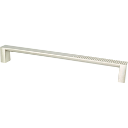 8-13/16 Inch Center to Center Roque Cabinet Pulls, Brushed Nickel