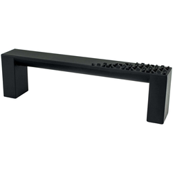 3-3/4 Inch Center to Center Roque Cabinet Pulls, Matte Black