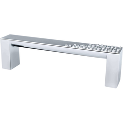 3-3/4 Inch Center to Center Roque Cabinet Pulls, Polished Chrome