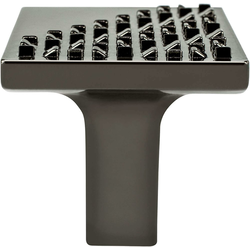 1-3/16 Inch Length Berenson Roque Cabinet Knobs, Black Nickel