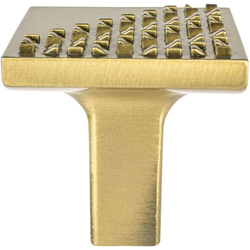 1-3/16 Inch Length Berenson Roque Cabinet Knobs, Modern Brushed Gold