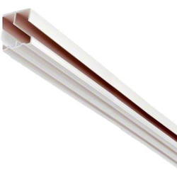 23% OFF 72 Inch Length Plastic Track and Guide Set for 1/4 Inch Width Door, White