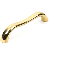Elite 3-3/4 Inch Center to Center Polished Brass Cabinet Pull