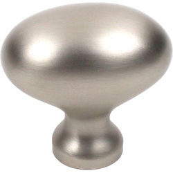 Plymouth 1-3/8 Inch Diameter Dull Satin Nickel Cabinet Knob