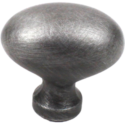 Plymouth 1-3/8 Inch Diameter Weathered Pewter Cabinet Knob