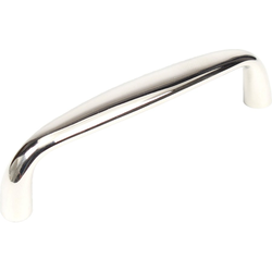 Yukon 4 Inch Center to Center Polished Nickel Cabinet Pull