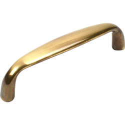 Yukon 4 Inch Center to Center Polished Antique Cabinet Pull