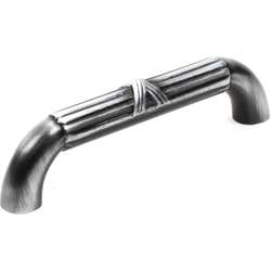 Georgian 3-3/4 Inch Center to Center Antique Pewter Cabinet Pull