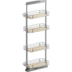 57 to 67 Inch Height VS TAL Pantry Scalea Base Pullout For 12 Inch Cabinet Opening Width, Platinum / Maple