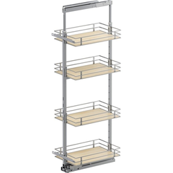 57 to 67 Inch Height VS TAL Pantry Scalea Base Pullout For 15 Inch Cabinet Opening Width, Platinum / Maple