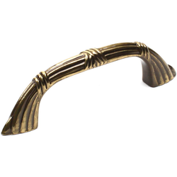 Georgian 3 Inch Center to Center Polished Antique Cabinet Pull