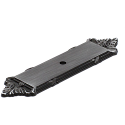 Georgian 3-3/4 Inch Center to Center Antique Pewter Back-plate
