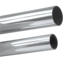 6 Foot Steel Closet Rod With 1-1/16 Inch Diameter, 10 Pack, Chrome