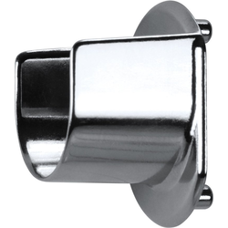 Open Support Bracket with Pin Mount For 1-1/16 Inch Diameter Closet Rod, Chrome