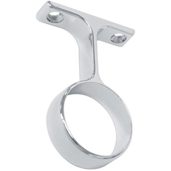 Closed Middle Mounting Bracket with Screw Mount For 1-1/16 Inch Diameter Closet Rod, Chrome