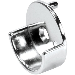 Open Support Bracket with Pin Mount For 1-5/16 Inch Diameter Closet Rod, Chrome
