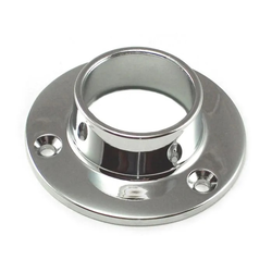Closed Support Bracket with Screw Mount For 1-5/16 Inch Diameter Closet Rod, Chrome