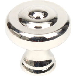 Yukon 1-1/4 Inch Diameter Polished Nickel Cabinet Knob
