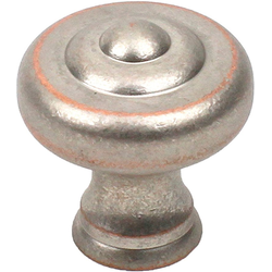 Yukon 1-1/4 Inch Diameter Weathered Nickel/Copper Cabinet Knob