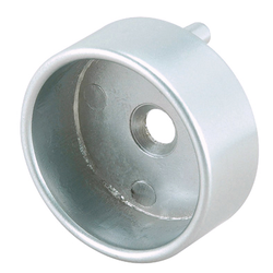 Closed Support Bracket with Pin Mount For 1-5/16 Inch Diameter Closet Rod, Dull Chrome