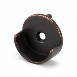 Closed Support Bracket with Pin Mount For 1-5/16 Inch Diameter Closet Rod, Oil Rubbed Bronze