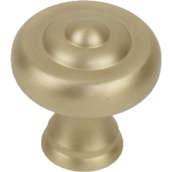 Glamour Knob 1-1/2 inch Diameter Satin Brass