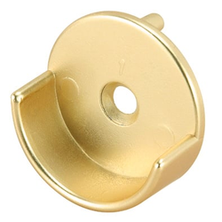 Closed Support Bracket with Screw Mount For 1-5/16 Inch Diameter Closet Rod, Oil Rubbed Bronze