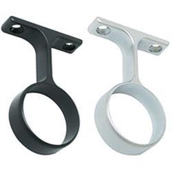 Closed Middle Mounting Bracket with Screw Mount For 1-5/16 Inch Diameter Closet Rod, Dull Brass
