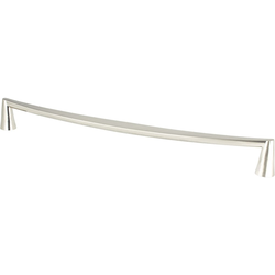 18 Inch Center to Center Domestic Bliss Transitional Appliance Pull, Brushed Nickel