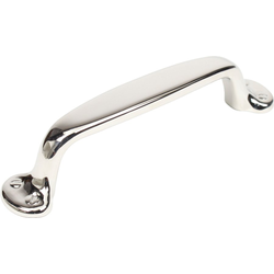 Yukon 4 Inch Center to Center Polished Nickel Cabinet Pull