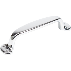 Yukon 4 Inch Center to Center Polished Chrome Cabinet Pull