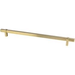 18 Inch Center to Center Rivet Rebel Transitional Appliance Pull, Modern Brushed Gold