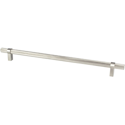 18 Inch Center to Center Radial Reign Contemporary Appliance Pull, Brushed Nickel