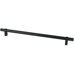 18 Inch Center to Center Radial Reign Contemporary Appliance Pull, Matte Black