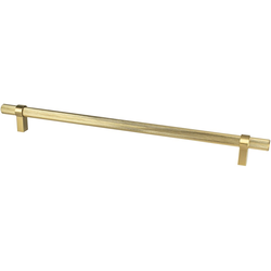 18 Inch Center to Center Radial Reign Contemporary Appliance Pull, Modern Brushed Gold